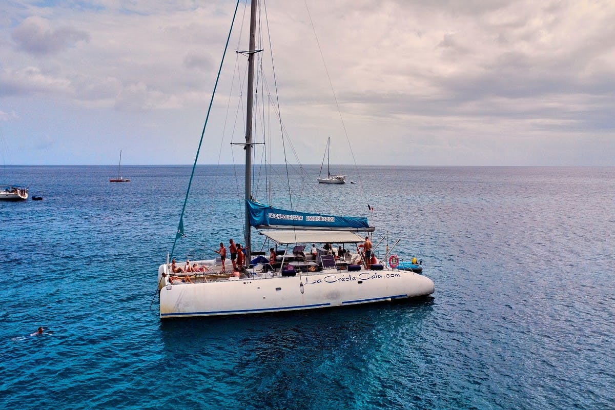 Catamaran in the south of Martinique