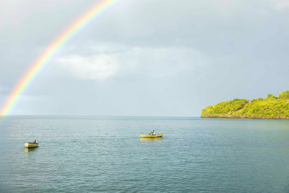 Dark View Falls by Land and Sea