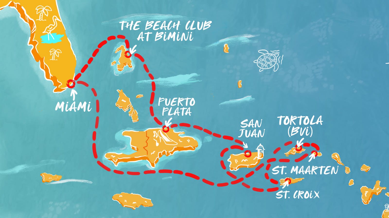 Map of San Juan & St. Isles: Valentine’s Voyage itinerary
