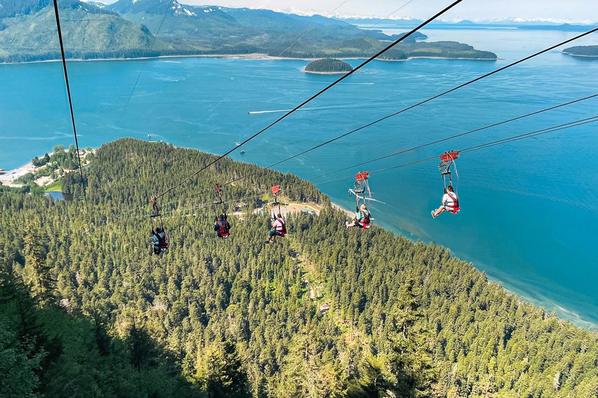 ZipRider at Icy Strait Point