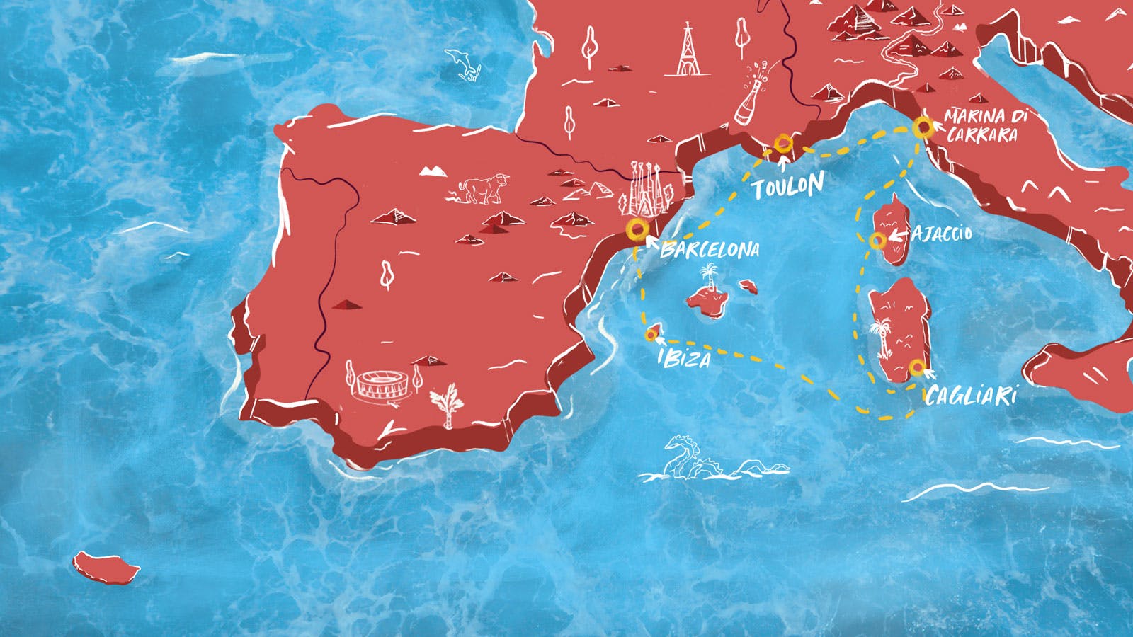 Med maps and itinerary 16x9