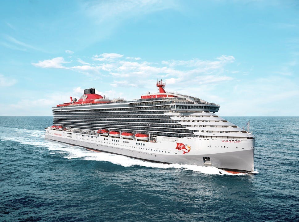 Scarlet Lady sailing the oceans