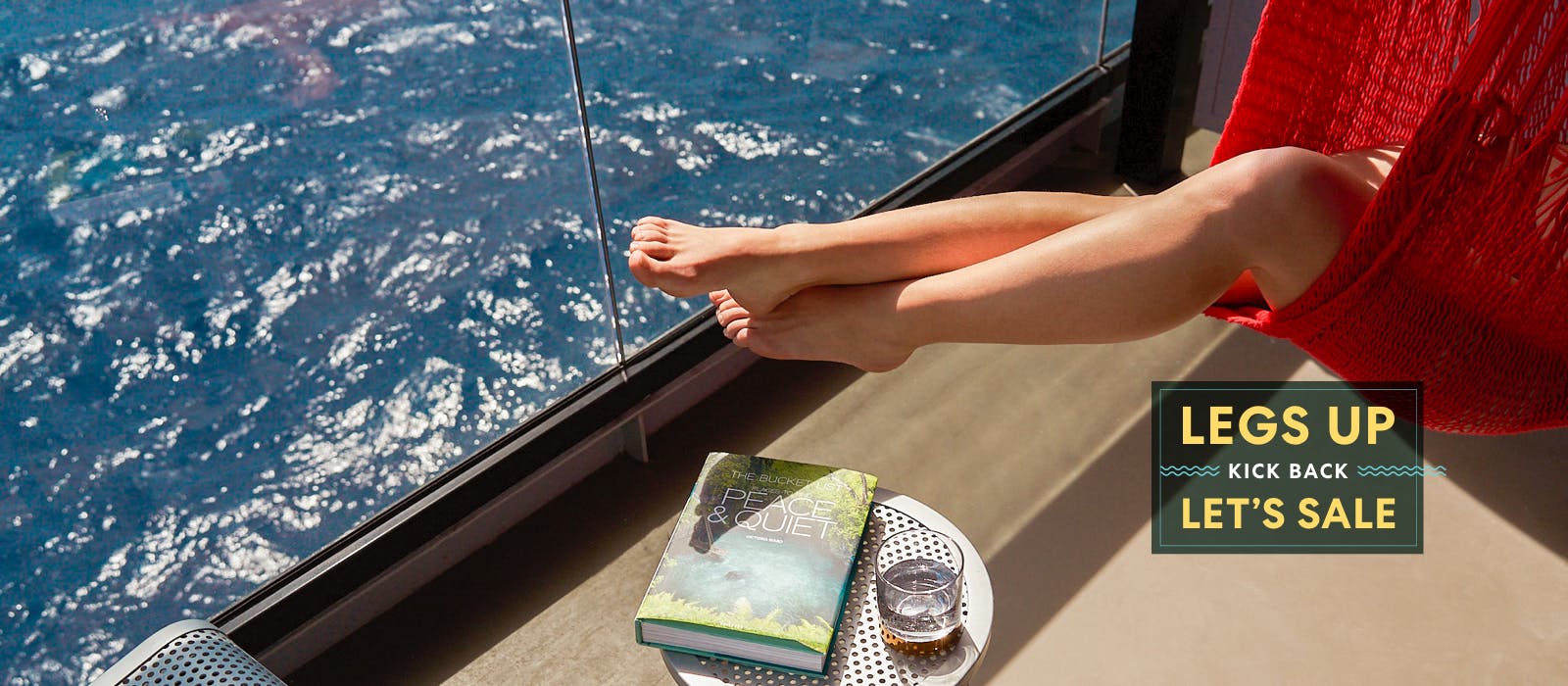 Legs. Up Kick Back Lets Sale banner
