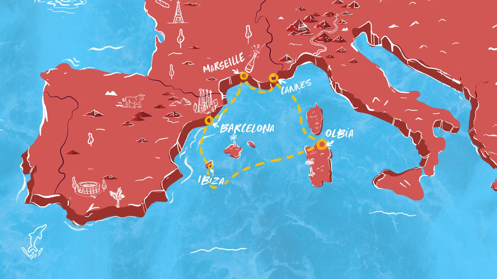 CANNES, FRANCE MAP