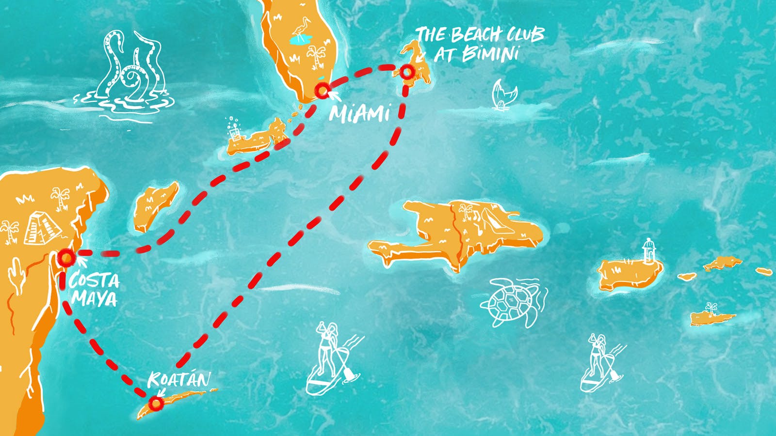 Map of Western Caribbean