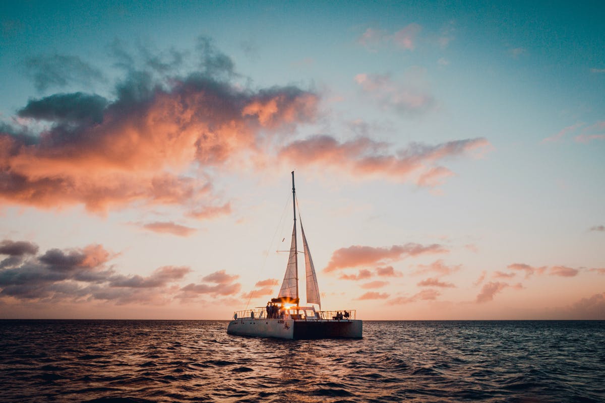 Island Hues on a Sunset Cruise