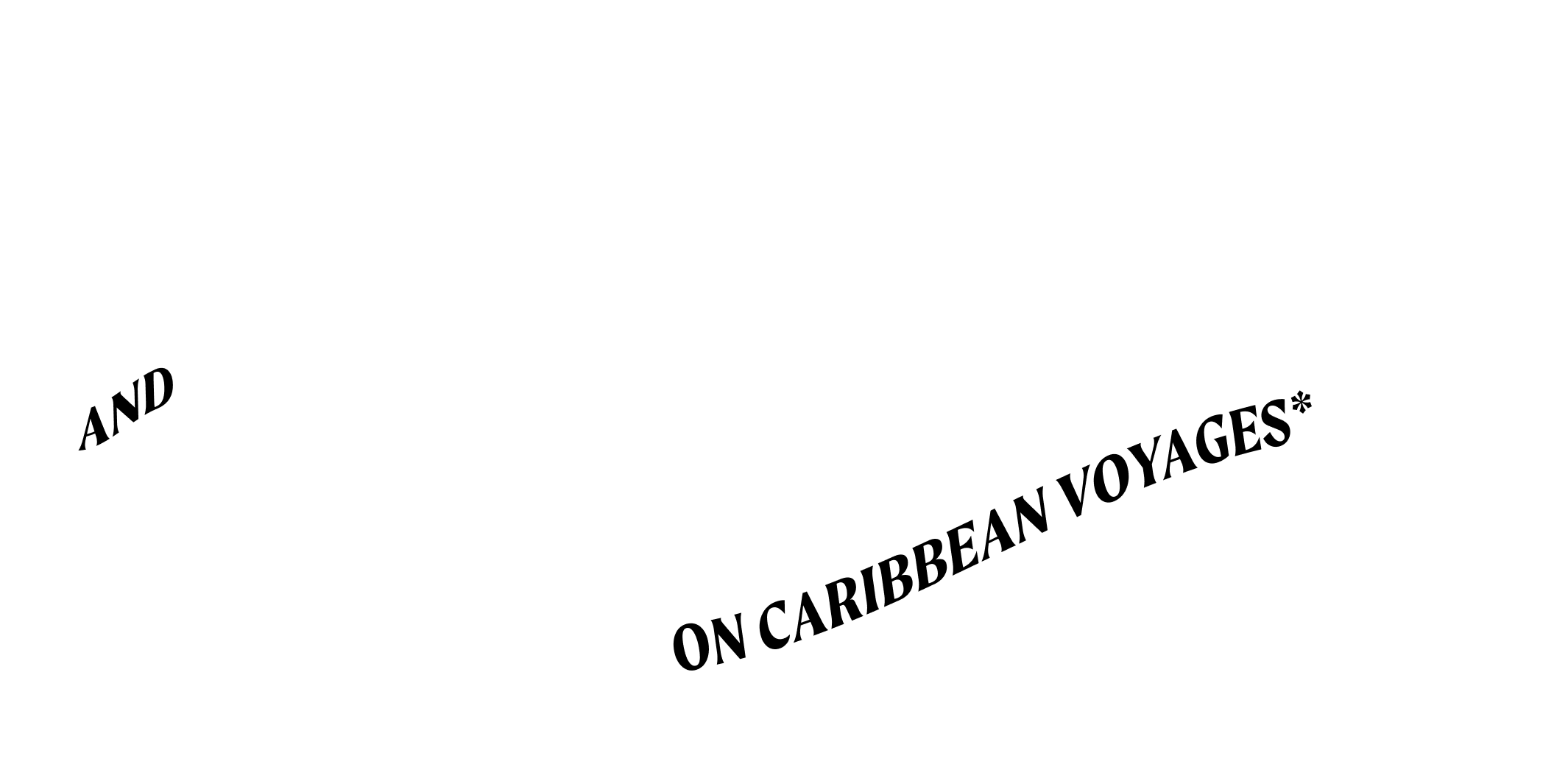 and up to $400 onboard credit on Caribbean voyages*