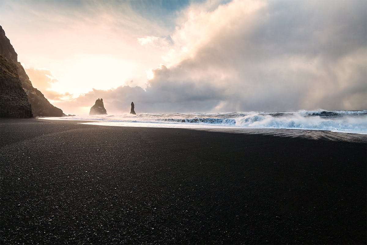 Black Beach Tour on ATV & Lava Tunnel