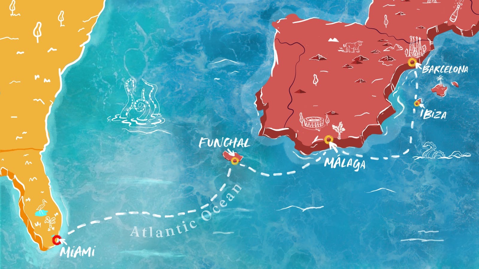 Valiant Lady Transatlantic Mediterranean to Miami Voyage