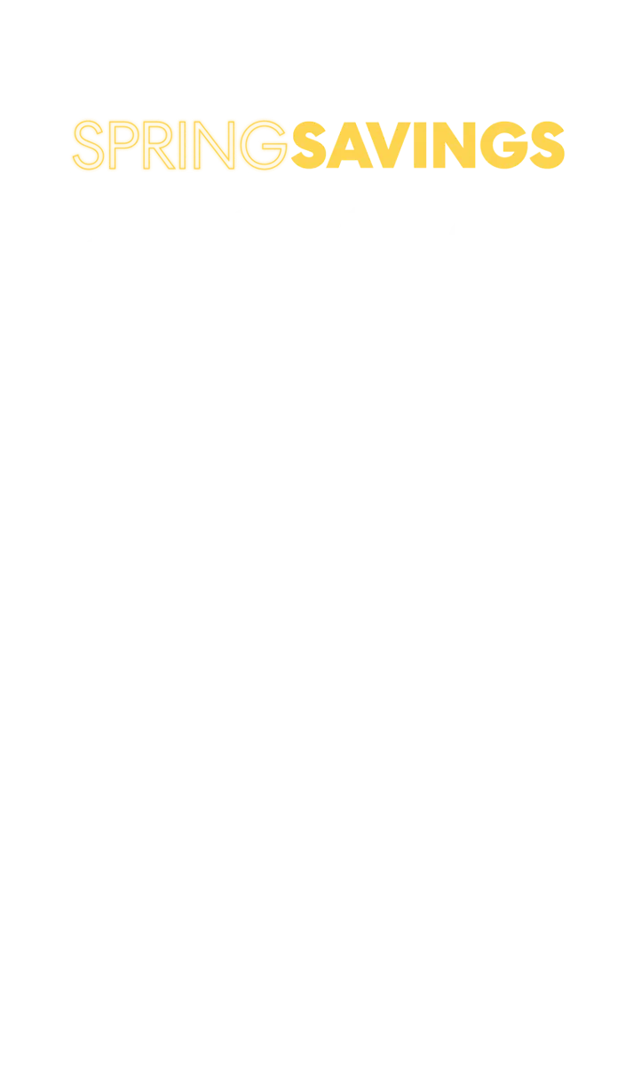Spring Savings: up to $1000 Instant Savings and 70% off Second Sailor and up to $300 Onboard Credit on select sailings