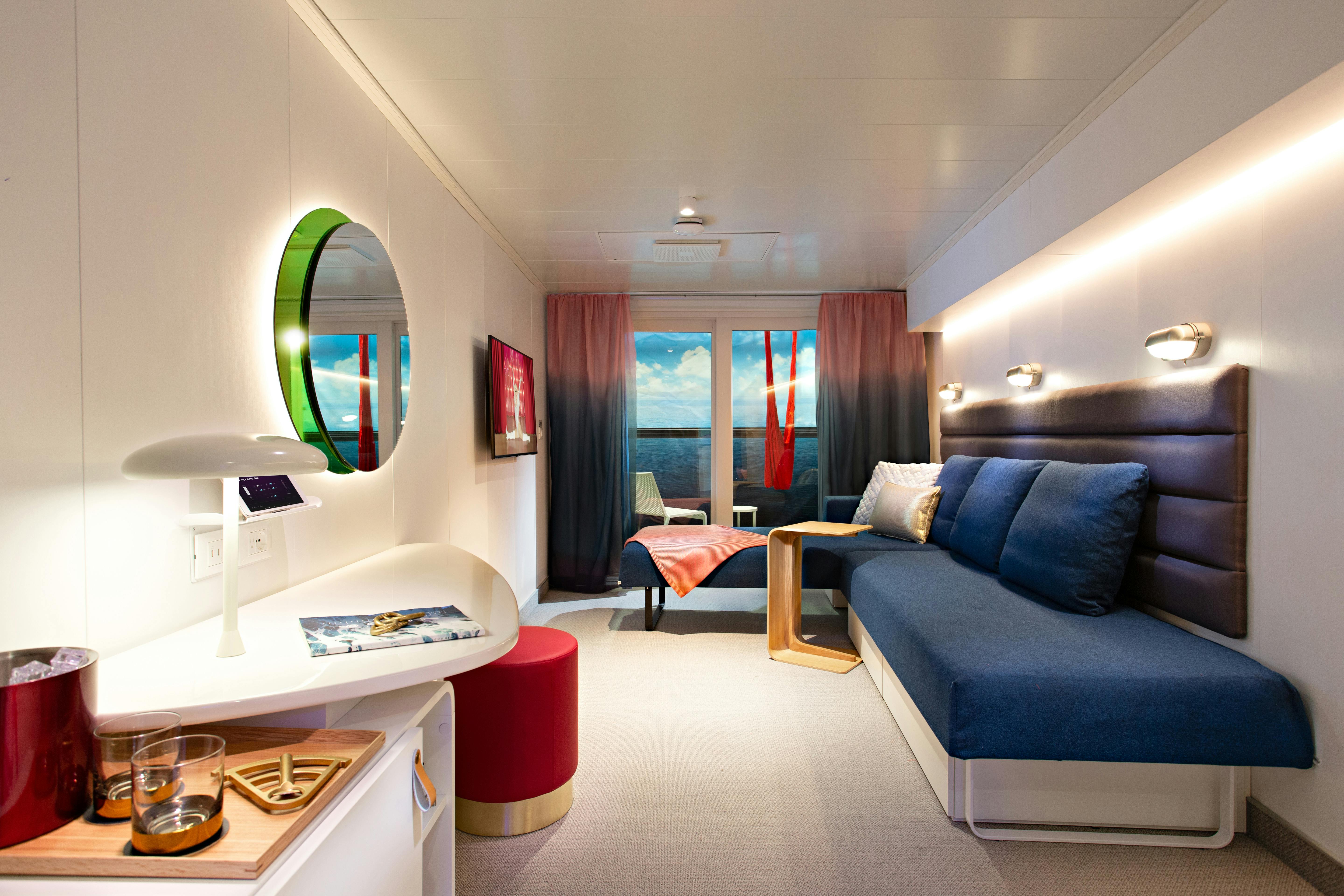 Virgin Voyages Cabin Day