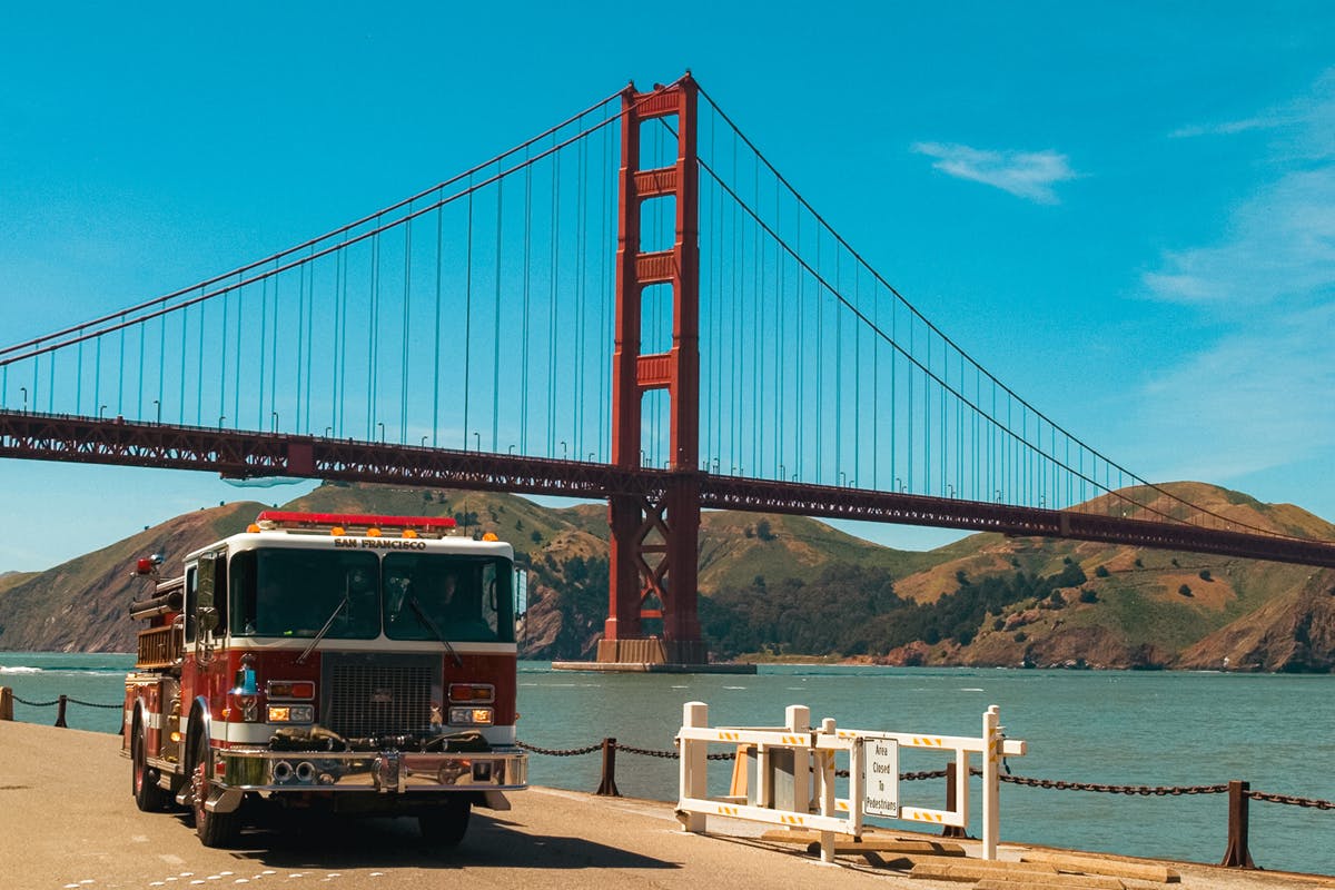 Fire Engine Ride Across the Golden Gate